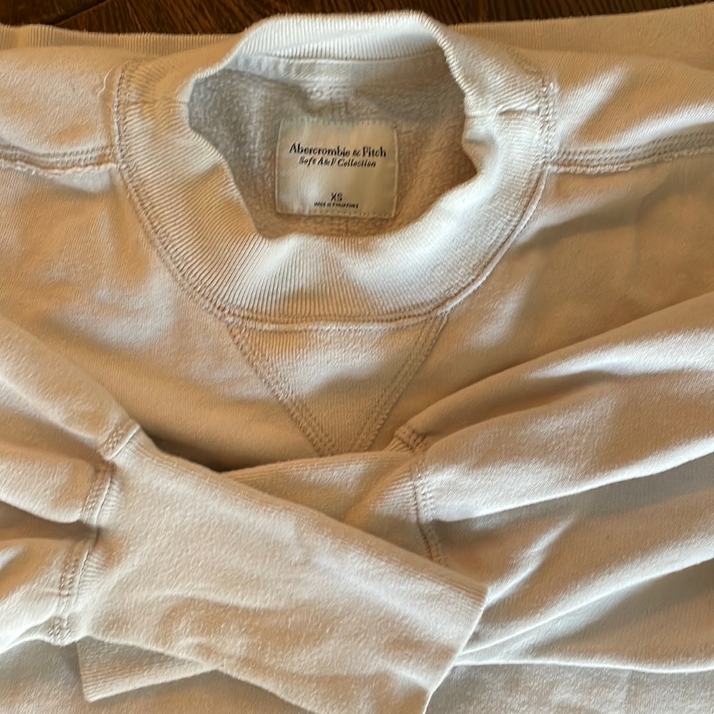 A&F soft AF taupe oversized sweatshirt